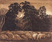 The Sleeping Shepherd Samuel Palmer